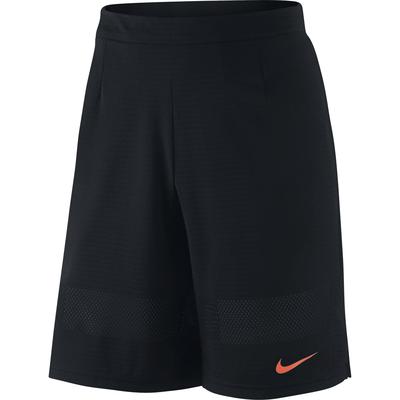 Nike Mens Gladiator Breathe 11 Inch Tennis Shorts - Black/Hot Lava - main image
