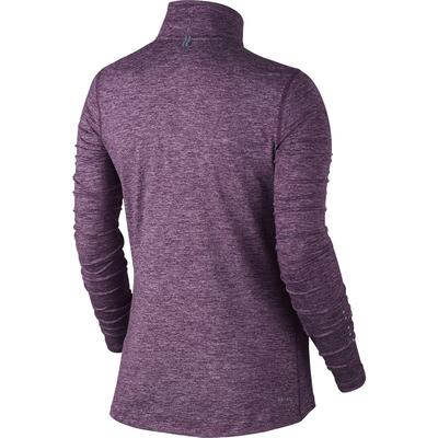 Nike Womens Element 1/2 Zip L.S. Running Shirt - Mulberry/Heather - main image