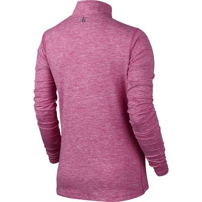 Nike Womens Element 1/2 Zip L.S. Running Shirt - Vivid Pink/Heather - main image