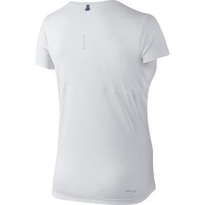 Nike Womens Miler Short Sleeve Top - White - main image