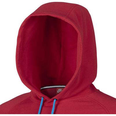 Nike Mens AW77 Fleece Hoodie - University Red - main image