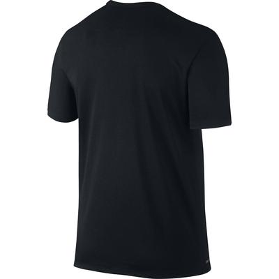 Nike Mens Court Logo Tee - Black/Hot Lava - main image