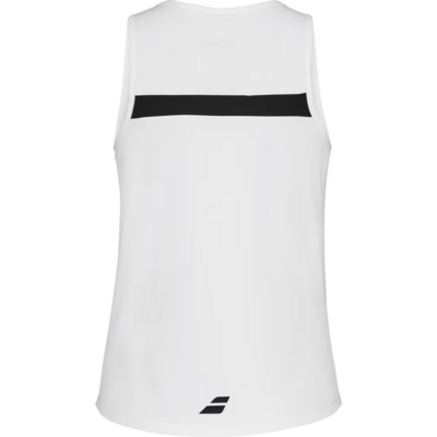 Babolat Womens Play Tank Top - White/Black - main image