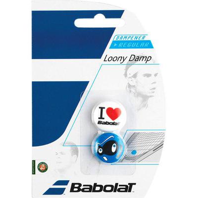 Babolat Loony Damp Vibration Dampeners (Pack of 2) - White/Blue