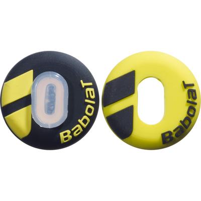 Babolat Custom Damp Vibration Dampeners (Pack of 2) - Yellow/Black - main image
