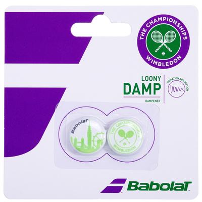 Babolat Loony Damp Wimbledon Vibration Dampener (Pack of 2) - White/Green
