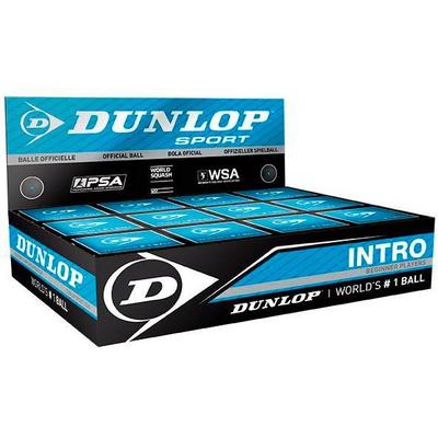 Dunlop Intro (Single Blue Dot) Squash Balls - 1 Dozen - main image