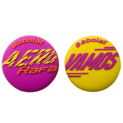 Babolat Rafa Vamos Vibration Dampeners (Pack of 2) - Yellow/Purple