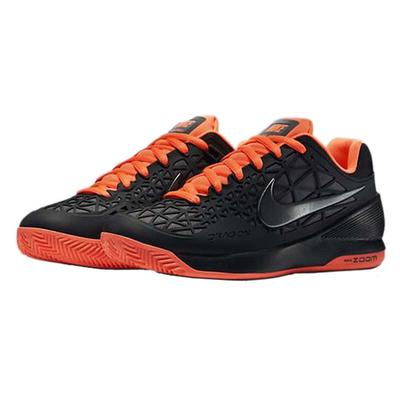 Nike Womens Zoom Cage 2 Clay Court Tennis Shoes - Black/Orange - main image