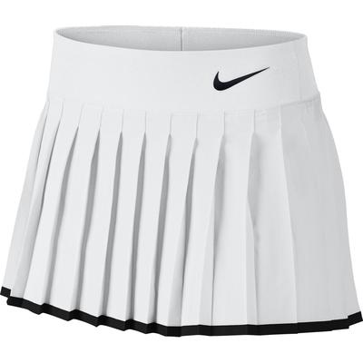 Nike Girls Victory Tennis Skirt - White/Black - main image