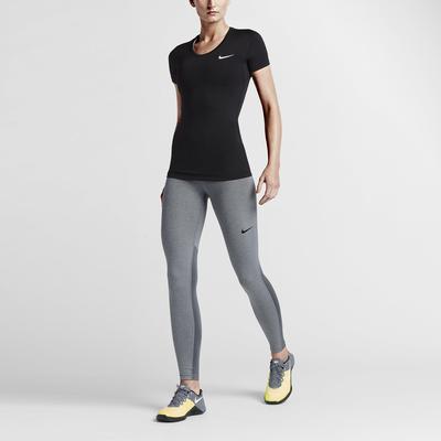 Nike Womens Pro Training Tights - Charcoal Grey - main image