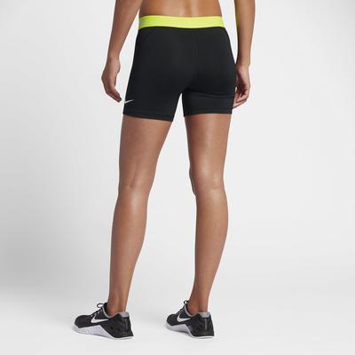 Nike Womens Pro Training Shorts - Black/Volt - main image
