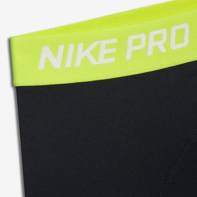 Nike Womens Pro Training Shorts - Black/Volt