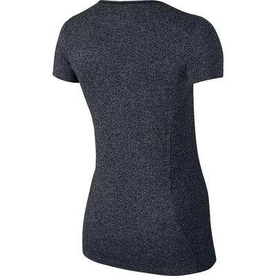 Nike Womens Dri-FIT Knit Top - Dark Grey/Black - main image