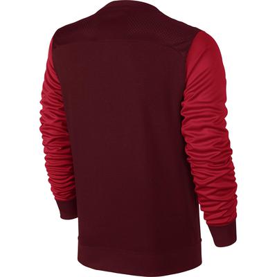 Nike Mens Air Hybrid Fleece Crew Long Sleeve Top - Red - main image