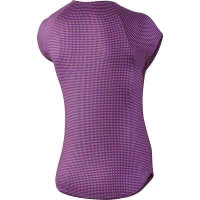 Nike Womens Pure Printed Cap Sleeve 'V' Top - Purple - main image