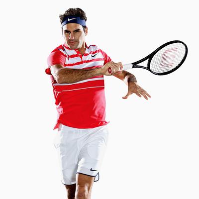 Nike Mens Premier RF Polo - Light Crimson/Photo Blue - main image
