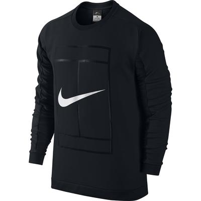 Nike Mens Court Crew Long Sleeve Top - Black - main image