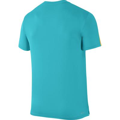 Nike Mens Court Graph Crew - Omega Blue/Laser Orange - main image