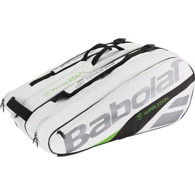 Babolat Pure 12 Racket Wimbledon Bag - White/Green