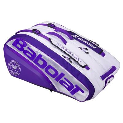 Babolat Pure Wimbledon 12 Racket Bag - White/Purple - main image