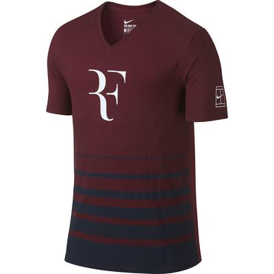 Nike Mens Premier RF V-Neck T-Shirt - Team Red/Obsidian - main image