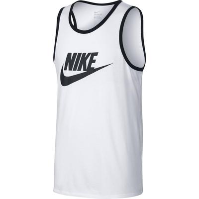 Nike Mens Sportswear Ace Logo Tank Top - White/Black - main image