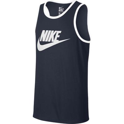 Nike Mens Sportswear Ace Logo Tank Top - Obsidian/White - main image