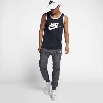 Nike Mens Sportswear Ace Logo Tank Top - Obsidian/White - main image