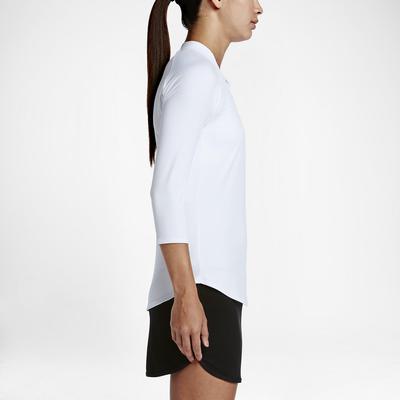 Nike Womens Dry 3/4 Sleeve Tennis Top - White - main image