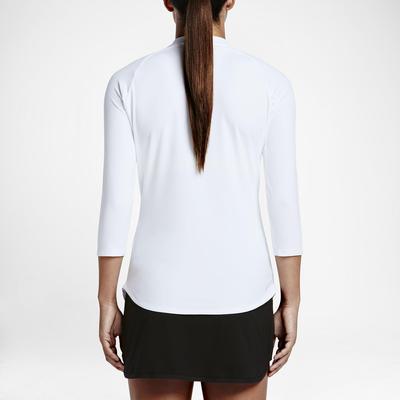 Nike Womens Dry 3/4 Sleeve Tennis Top - White - main image