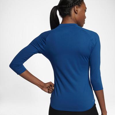 Nike Womens Dry 3/4 Sleeve Tennis Top - Blue Jay - Tennisnuts.com