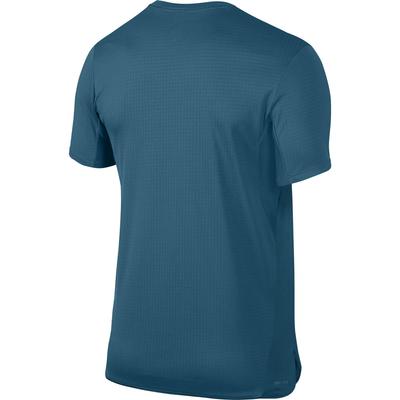 Nike Mens Court Challenger Crew Top - Neo Turquoise/Green Abyss