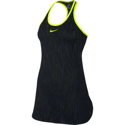 Nike Womens Dry Slam Dress - Black/Volt