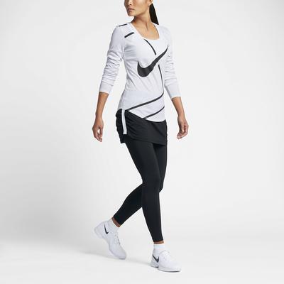 Nike Womens Pure Tennis Skapri - Black/White - main image