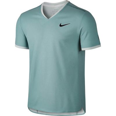 Nike Mens Dry RF Top - Cannon/Electric Green - main image