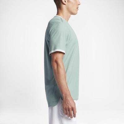 Nike Mens Dry RF Top - Cannon/Electric Green - main image