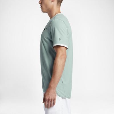 Nike Mens Dry RF Top - Cannon/Electric Green - main image