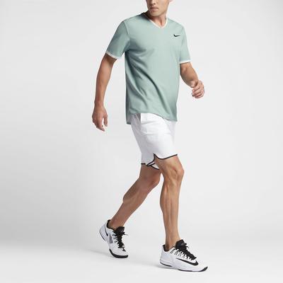 Nike Mens Dry RF Top - Cannon/Electric Green - main image