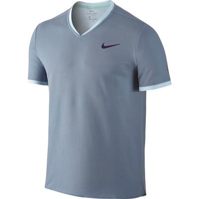 Nike Mens Dry RF Top - Blue Grey/Bright Mango - main image