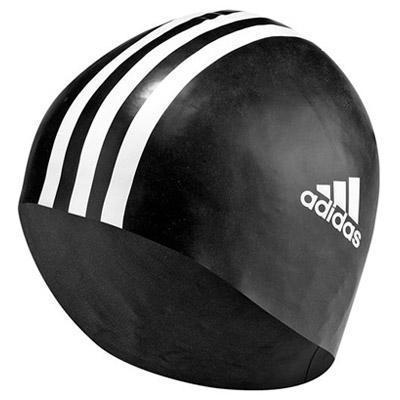 Adidas Silicone Swimming Cap - Black/White - main image