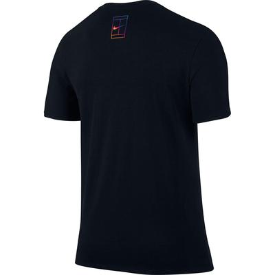 Nike Mens Rafa Pop Short Sleeve Tee - Black/Bright Crimson - main image