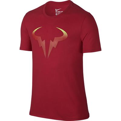 Nike Mens Rafa Pop Short Sleeve Tee - University Red - main image