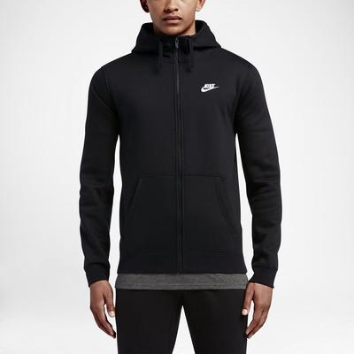 Nike Mens Sportswear Full-Zip Hoodie - Black - main image