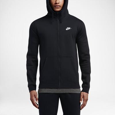 Nike Mens Sportswear Full-Zip Hoodie - Black