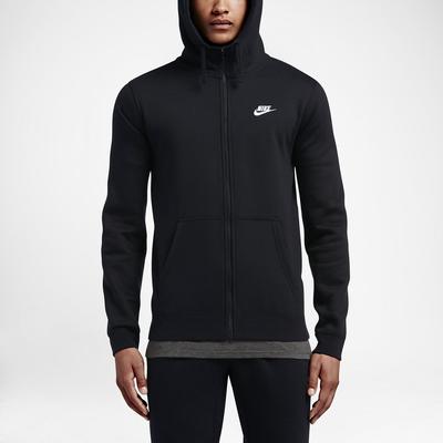 Nike Mens Sportswear Full-Zip Hoodie - Black - main image