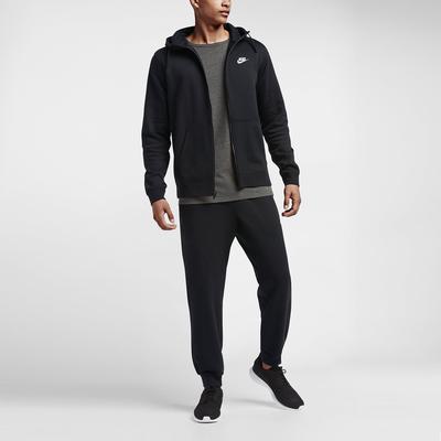 Nike Mens Sportswear Full-Zip Hoodie - Black - main image