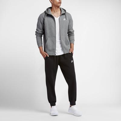 Nike Mens Sportswear Full-Zip Hoodie - Dark Grey Heather - main image