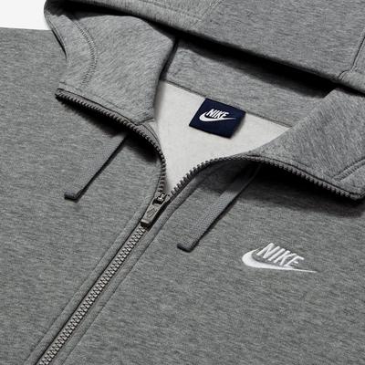 Nike Mens Sportswear Full-Zip Hoodie - Dark Grey Heather