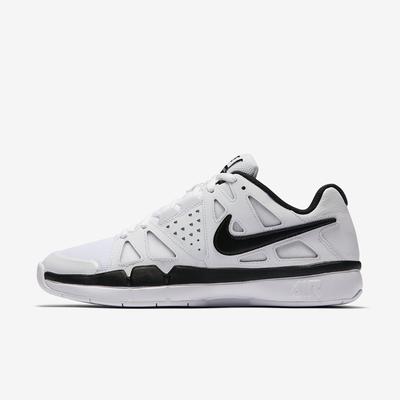 Nike Mens Air Vapor Advantage Carpet Tennis Shoes White Black 10 White